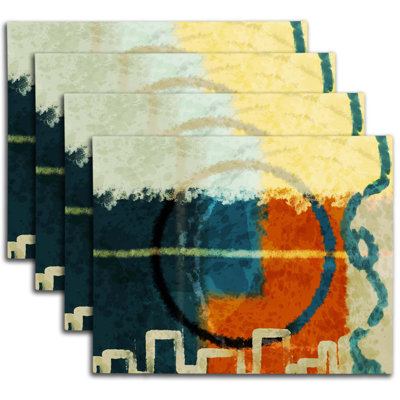 Napperon abstrait en polyester