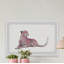 « pink cheetah »-impression d’art graphique sur papier encadrée-50107375