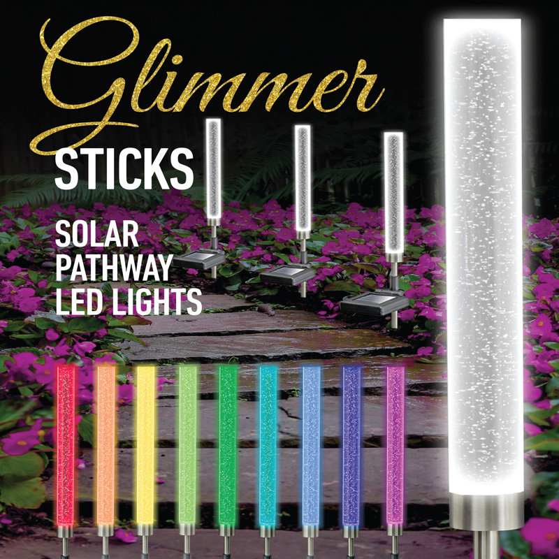 Color Changing Solar Powered LED Pathway Light Pack