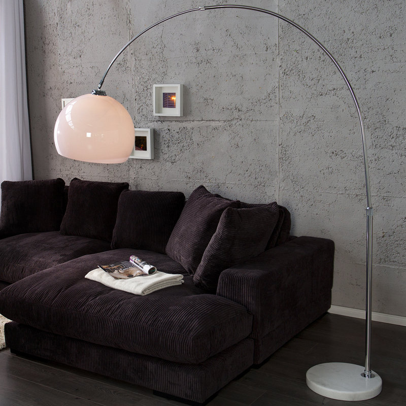 Ioanna Chrome Arched Floor Lamp