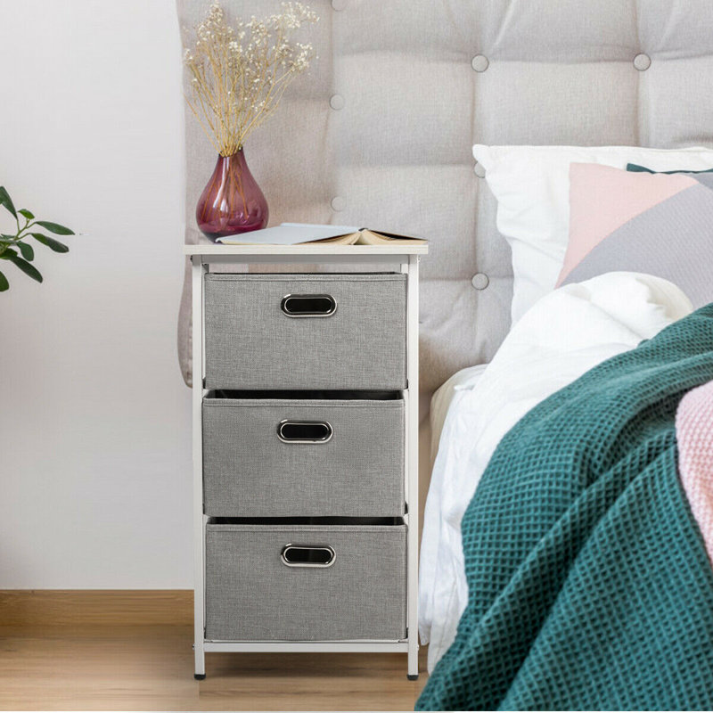 Commode 3 tiroirs, Blanc