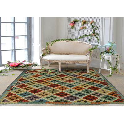 Janaeya One-of-a-Kind 5'10" X 6'5" Wool Area Rug in