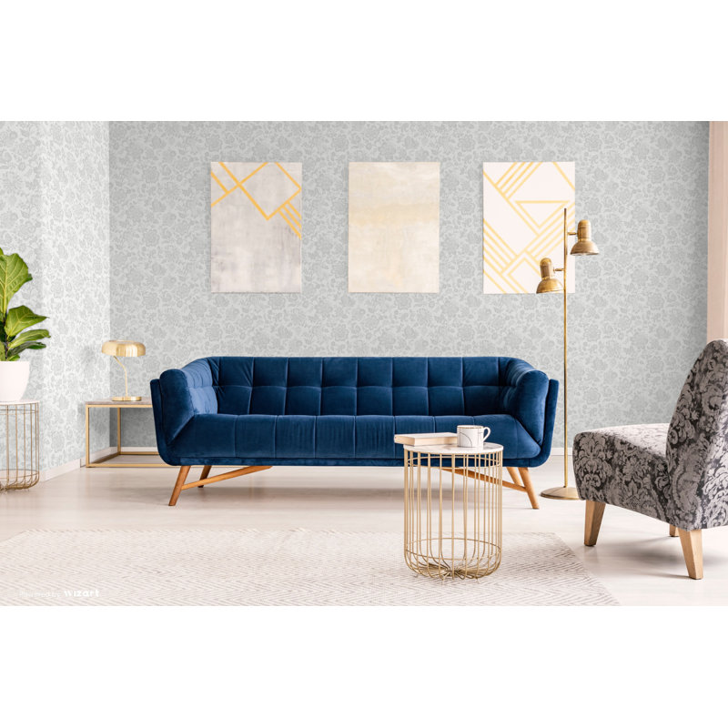 Aramis 10m x 53cm Wallpaper Roll, Silver