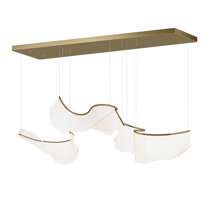 Luminaire suspendu 3 lumières DEL Rosamund, Bronze brossé