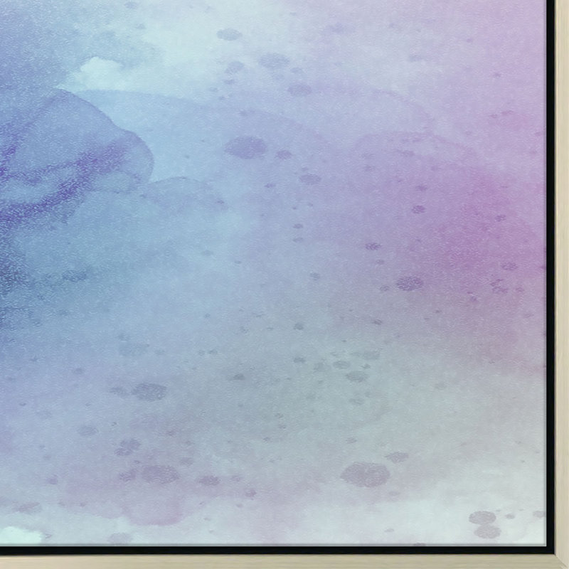 Cool Blue To Purple Abstract Wash Giclee On Canvas by Soicher Marin Archives, No Mat, 36" H x 46" W x 2.62" D