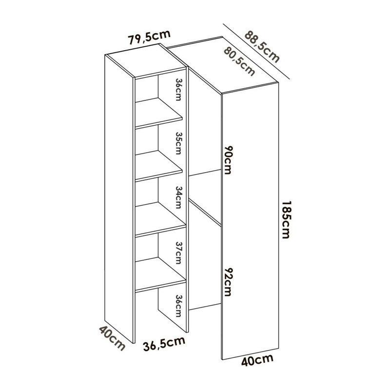 Manifactured Wood Wardrobe