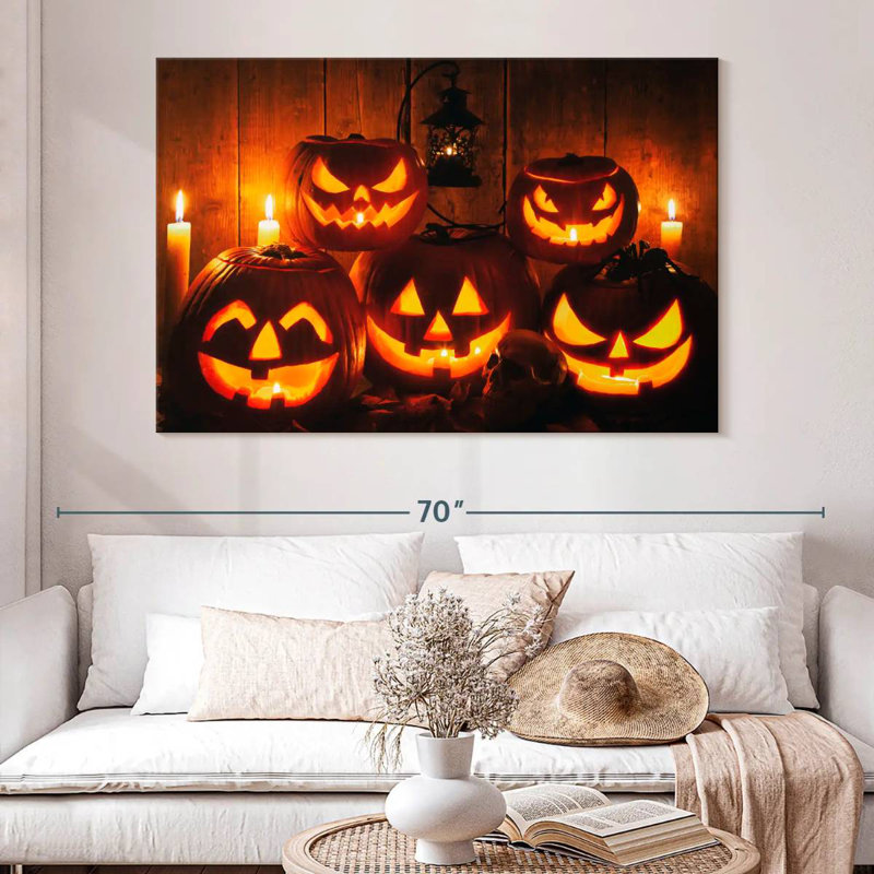 Lanternes d'Halloween, H 8 po x l 12 po