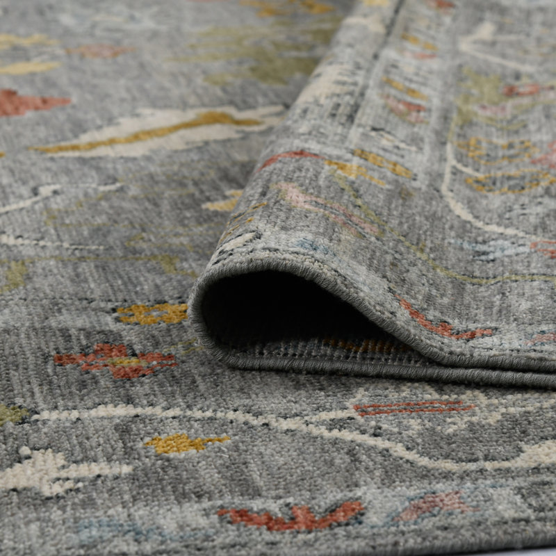 Tapis oriental en laine noué à la main Torina, Rectangle 8 pi x 10 pi