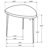 Xander Black 2-Piece Triangular Coffee And End Table Set