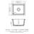Black Quartz Undermount Kitchen Sink 17.58"X15.72" - Advanced Composite For A Stable Sink, Eliminates Noise And Dirt, Non Porous Cleaner Surfaces, Rounded Design, Comes With Guide Bottom Grid Granite