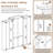 3-Piece Display Bookcase With 5-Color Adjustable LED Lights-179812241