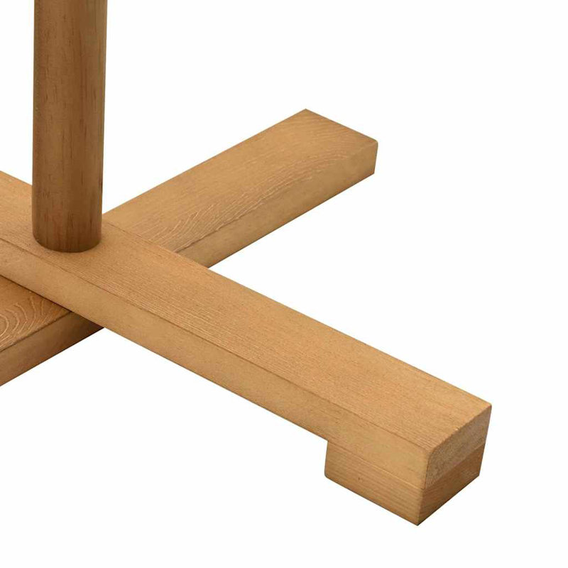 Wooden Christmas Tree with Stand Solid pine wood, 2.46' H, Brown