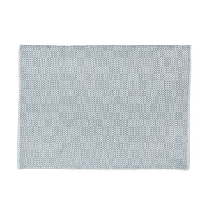 Herringbone Washable Grey Rug