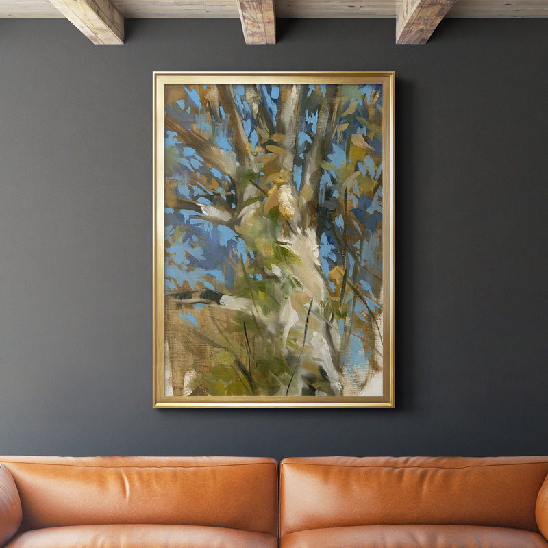 " Oak Tree " Painting Print, Gold, 24.5" H x 18.5" W