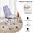 Contemporary Swivel Desk Chair with Stain-Resistant Upholstered Seat and Caster Wheels-2089554524