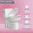 Liberty Compact Toilets One-Piece Toilet With High-Efficiency Flush Round Toilet For Space-Saving Floor Mounted