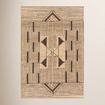 Boman Wheat Charcoal Hand-Knotted Jute Rug