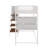 Twin Size Loft Metal Bed With Built-In Charging Station And LED Light-391460461