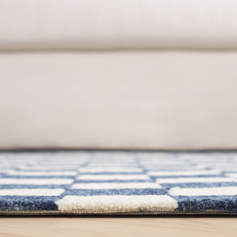 Freemont Area Rug In Blue/Ivory, Rectangle 3' x 5'
