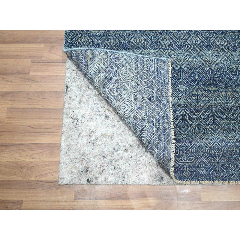 Tapis de couloir bleu en laine douce 2 pi 7 po x 10 pi 2 po Kohedoor Herat 6ED07C5C738E4771A392667B3292830D