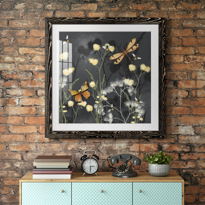 «Garden Magic II», reproduction encadrée de qualité supérieure - prête à être accrochée, Cadre noir