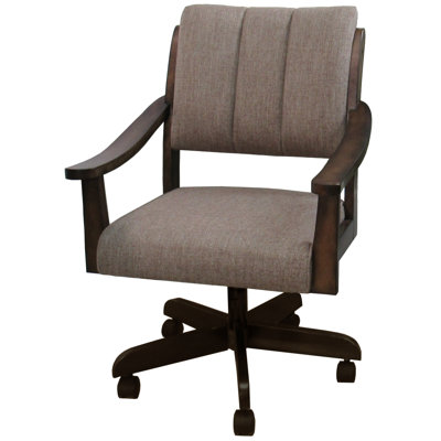 Vincenzia Dining Caster Chair with Arms