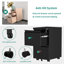 39cm Wide 2 -Drawer Mobile Steel File Cabinet-863247965