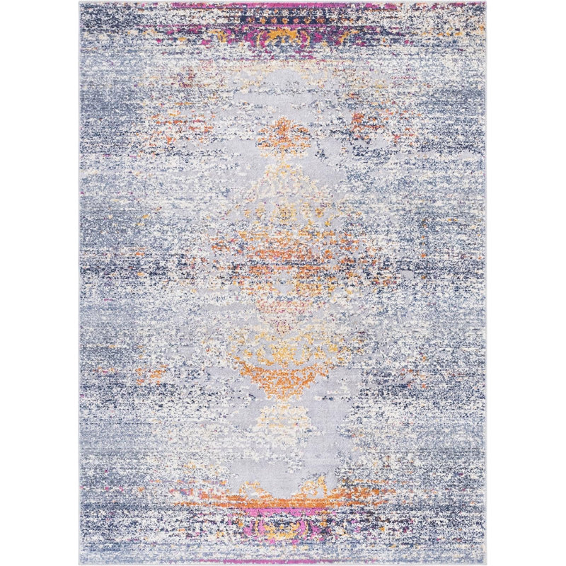 Oriental Indoor Rug, Rectangle 4'1" x 5'9"