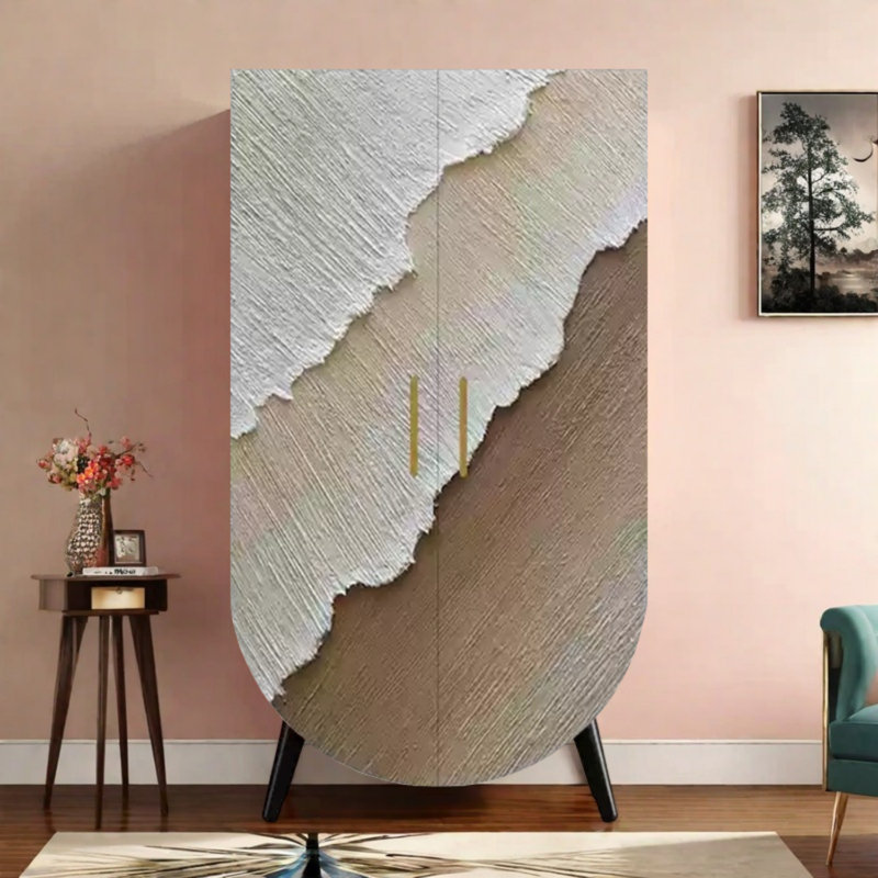 Armoire moderne à double porte minimaliste