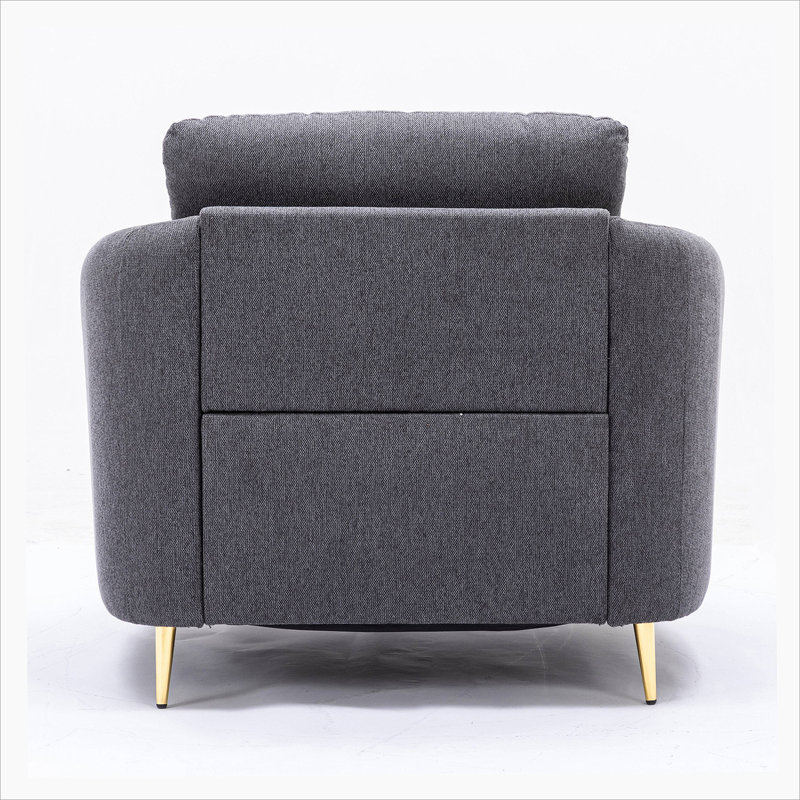 Grey Loose Back Accent Chair