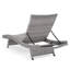Chaise longue en osier crème