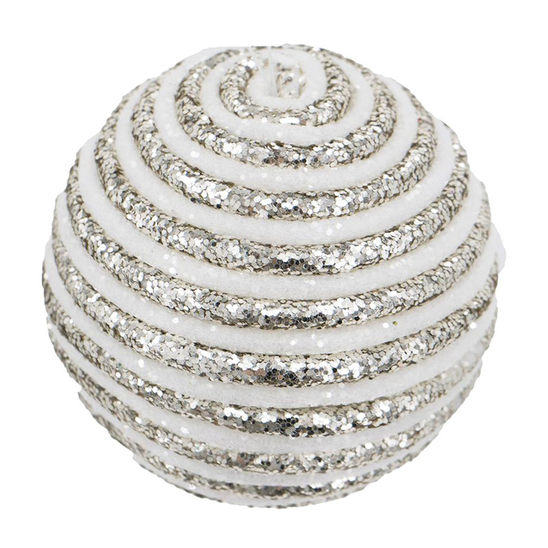 Ornement boule rayée
