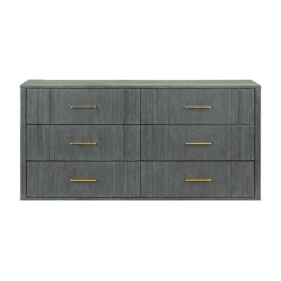 Nantucket Solid Wood 63" W 6-Drawer Dresser 
