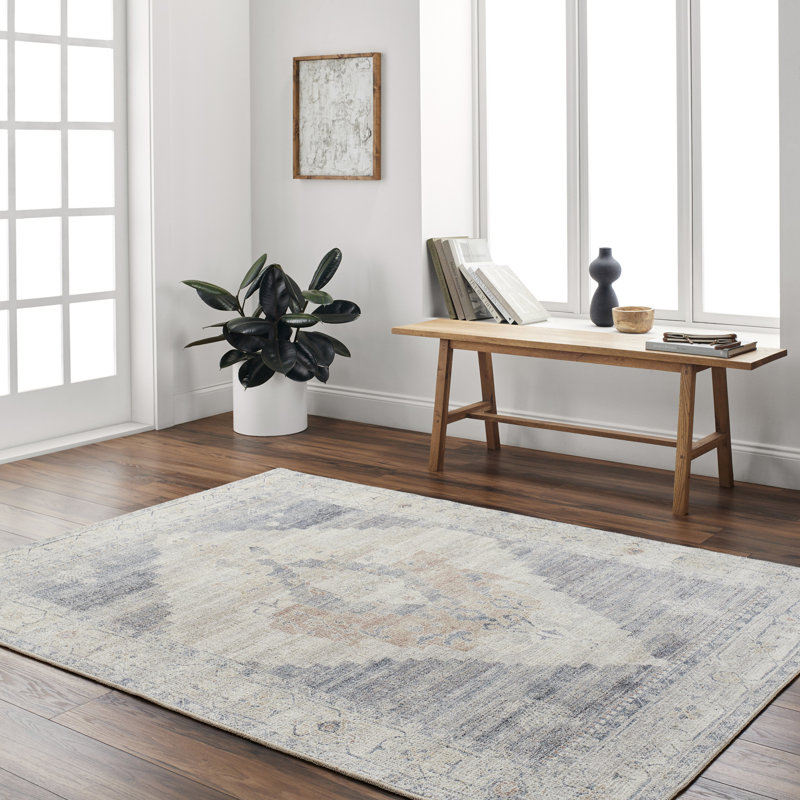 Beyanka Floral Machine Tufted Area Rug, Rectangle 160 x 213 cm