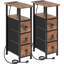20cm W Metal Bedside Table