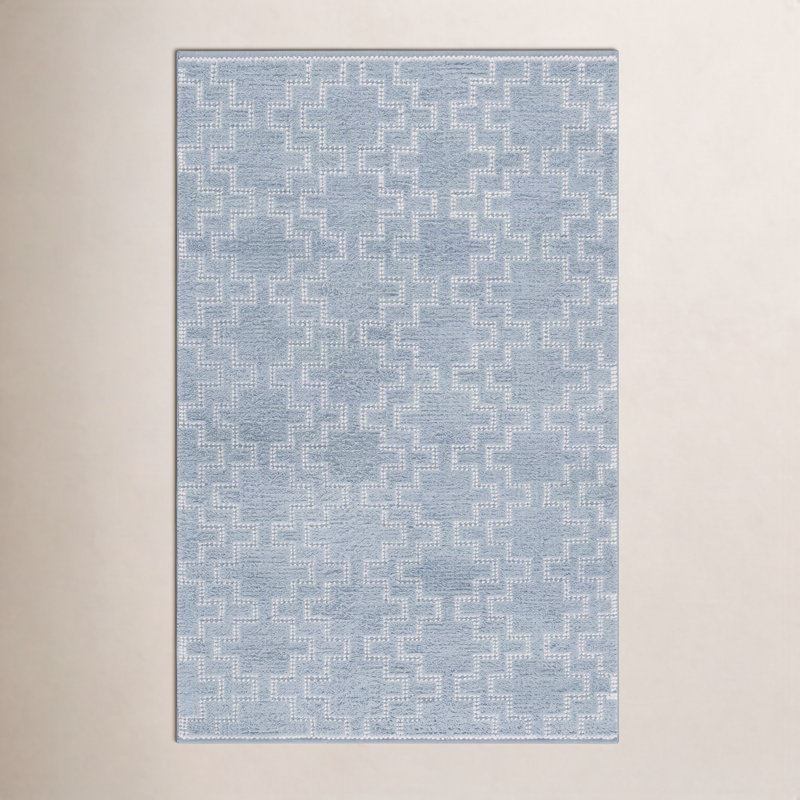 Hand-Woven Geometric Outdoor Rug, 8'-0" X 10'-0" Rectangle