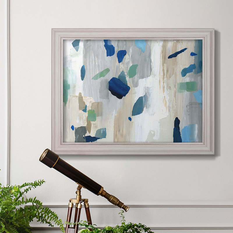 Dyesha Seaglass Beach, peinture sur toile encadrée, H 29 po x l 41 po x P 2,5 po