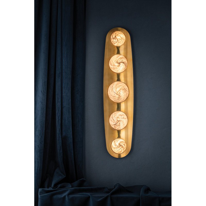 Bezel Integrated LED Wall Sconce by Noz Nozawa for Corbett Lighting, 30.5" H x 7" W x 2.5" D