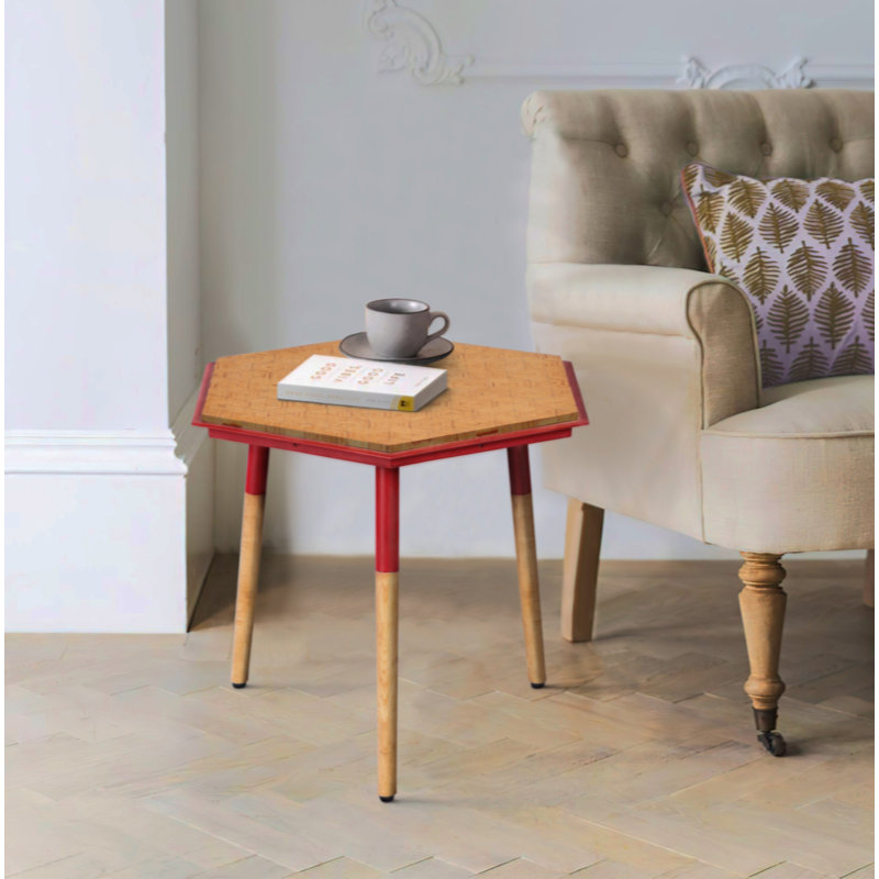 Table d'appoint Paige Hexagon Illusion