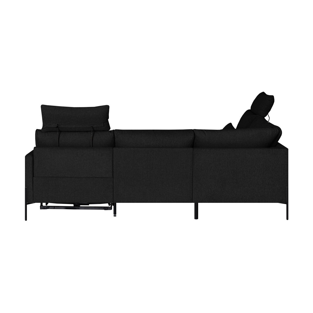 Ecksofa Laura Elektrische Relax-Funktion mit USB-Anschluss