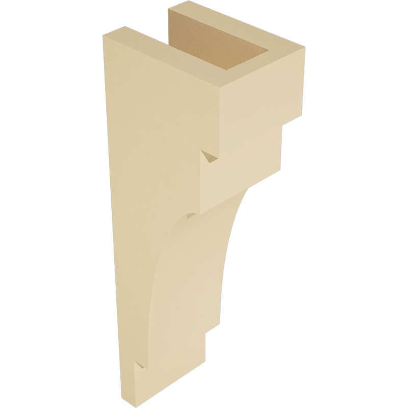 Mediterranean Signature Urethane Corbel, Primed Tan, 24" x 6" x 8"