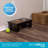 BirdRock Home Traditional Elevated Pet Feeder - Raised Dog Food and Water Stand with Stainless Steel Bowls - Adjustable for Small to Medium Breeds - Pet Feeding Station - Espresso - Small