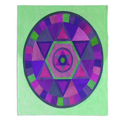 Couverture sherpa douce mandala ii c