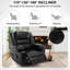 Fauteuil inclinable de massage en cuir respirant