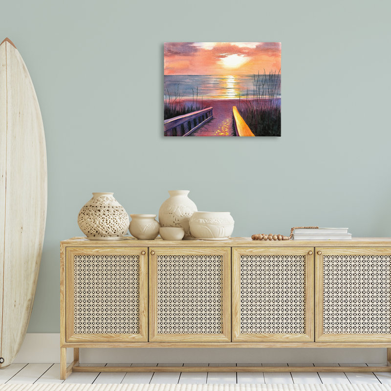 «Sea Sunset Reflection» par Christine Reichow, H 30 po x l 24 po