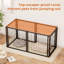 Cage pour chien chenil pour petits chiens de taille moyenne, parc pour chiots avec plateau-327451054