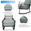 Chaise de patio avec coussins Cahanding