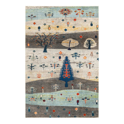Washable Floral Indoor Rug