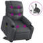 Fauteuil inclinable massant en simili-cuir-818616235