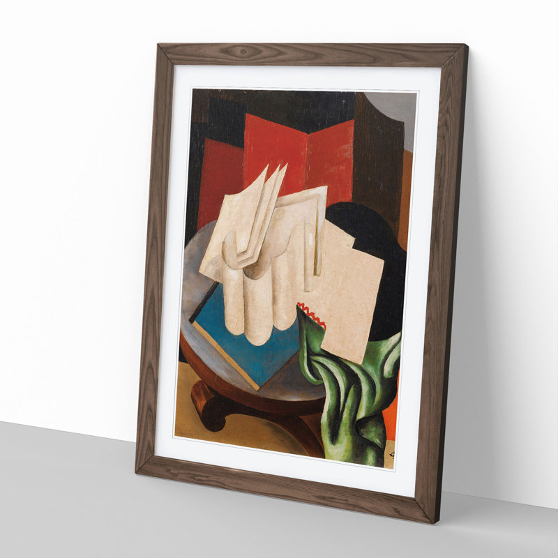 Still Life Vol.2 by Roger De La Fresnaye - Picture Frame Painting, Walnut, 48cm H x 36cm W x 2cm D